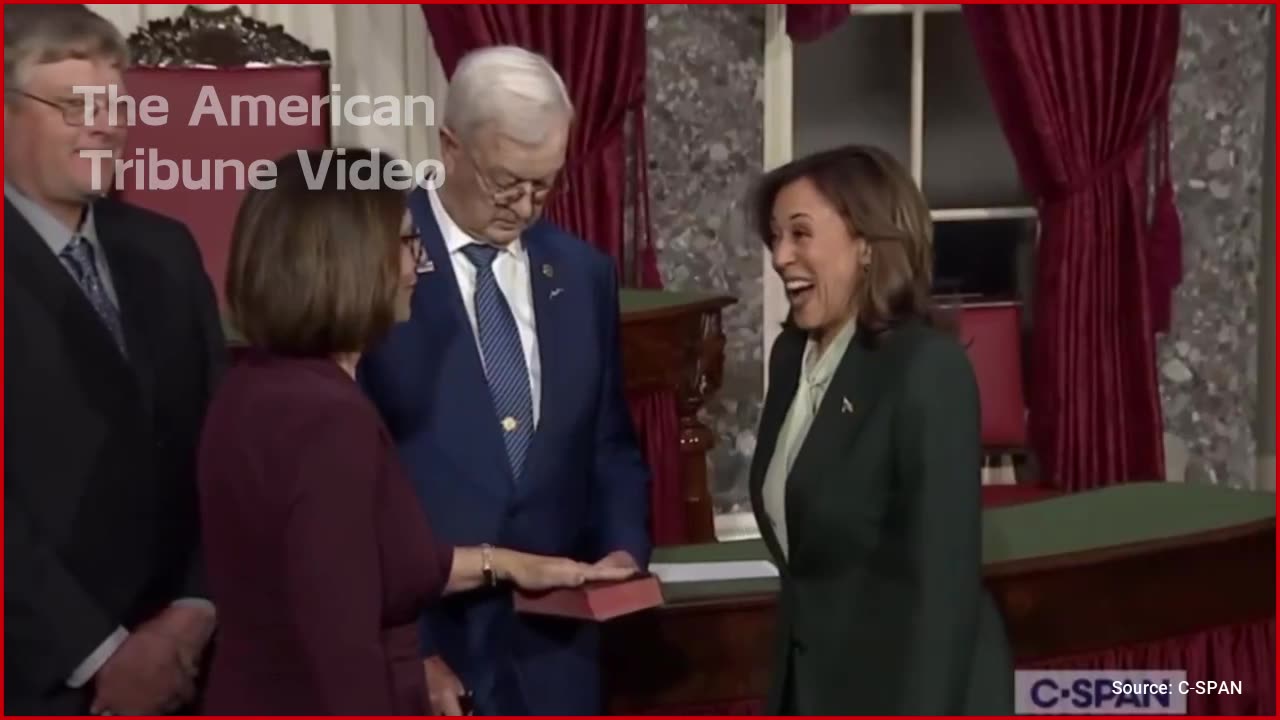 WATCH: Husband of GOP Senator Refuses to Shake Kamala’s Hand in Awkward Swearing In Incident