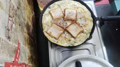 Indian style egg omelette part-8