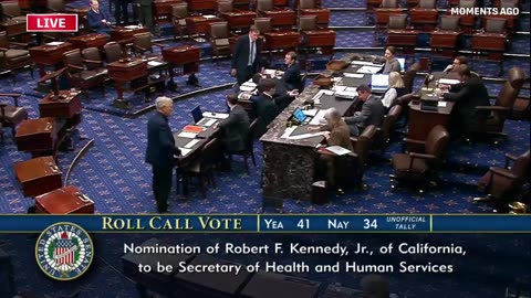 LIVE| The U.S. Senate votes on the Nomination of RFK Jr.