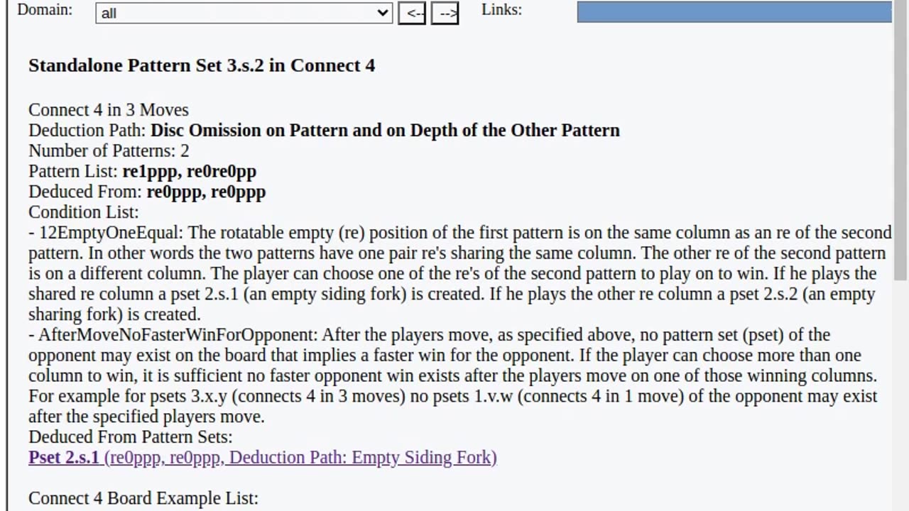 Standalone Pset 3.s.2 in Connect 4 in 3 Moves - Pattern Recognition-Deduction HI, Human Intelligence