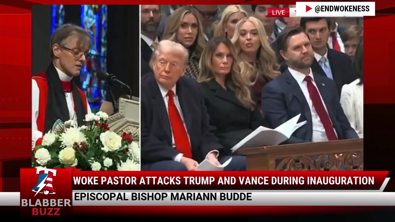 Woke Pastor Attacks Trump And Vance During Inauguration