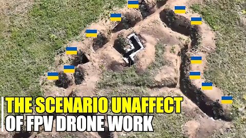 New rat-track trench of Ukraine in Vyemka meets FPV drones