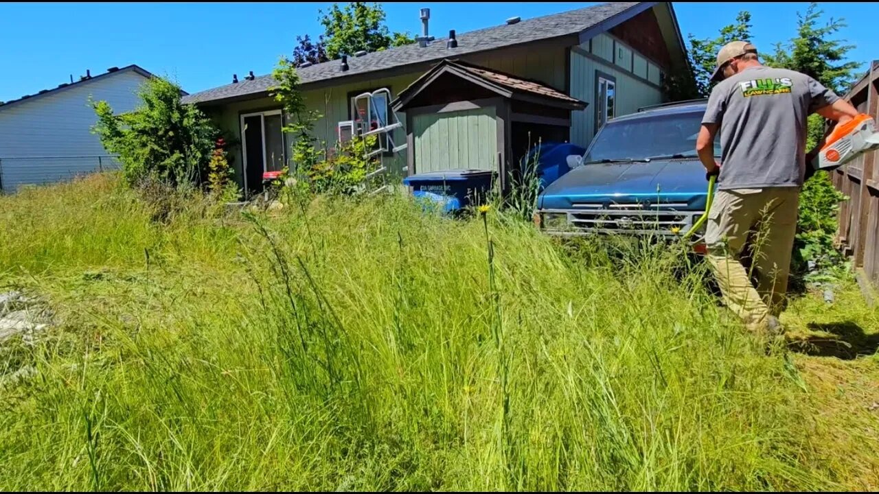 Man Dealing With Health Issues Gets A FREE Lawn Makeover