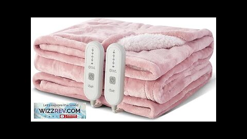 Dowin Pink Heated Blanket Queen Size Electric Blankets with Dual Control Review