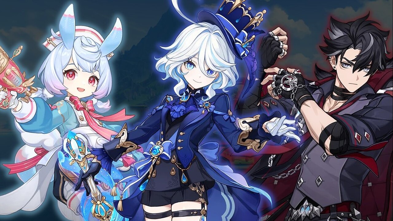 Genshin impact v5.4 Moonlight Amidst Dreams Bannergameplay Part II Furina Wriothesley