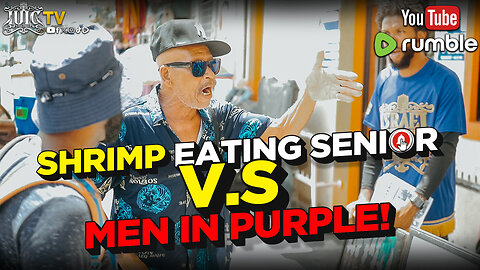 Shrimp Eating Senior V.S Men In Purple! #HurricaneMilton