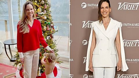 Hilary Swank’s Rare Family Holiday Photo