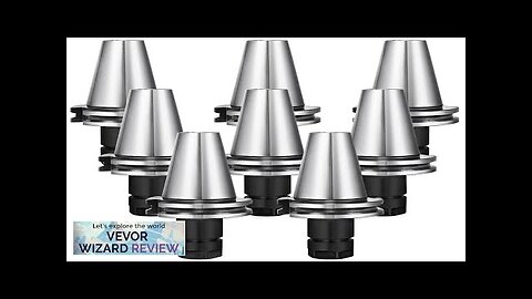 VEVOR 8Pcs CAT40 Tool Holder ER16 Collet Chuck Set length 70mm Chuck Review