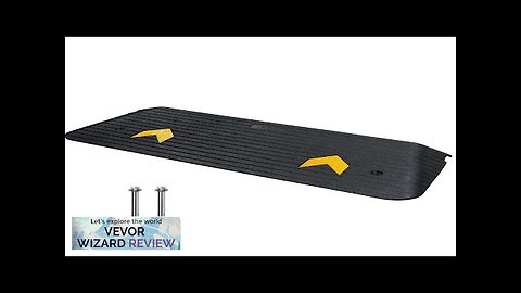 VEVOR Upgraded Rubber Threshold Ramp 1.5" Rise Wheelchair Ramp Doorway Natural Curb Review