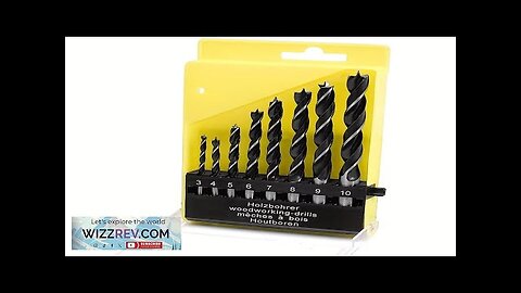 8-Piece Woodworking Drill Bit Set High Carbon Steel Brad-Point Tip 3mm Review