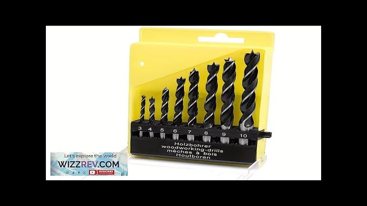 8-Piece Woodworking Drill Bit Set High Carbon Steel Brad-Point Tip 3mm Review