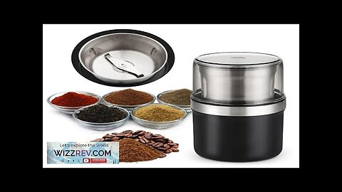 Electric Coffee Grinder Household Cereals Nuts Spices Beans Flour Grinder Machine Portable Review