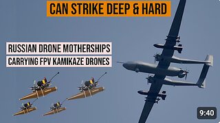 Russian Drone Motherships Carrying FPV Kamikaze Drones That Can Strike Deep & Hard