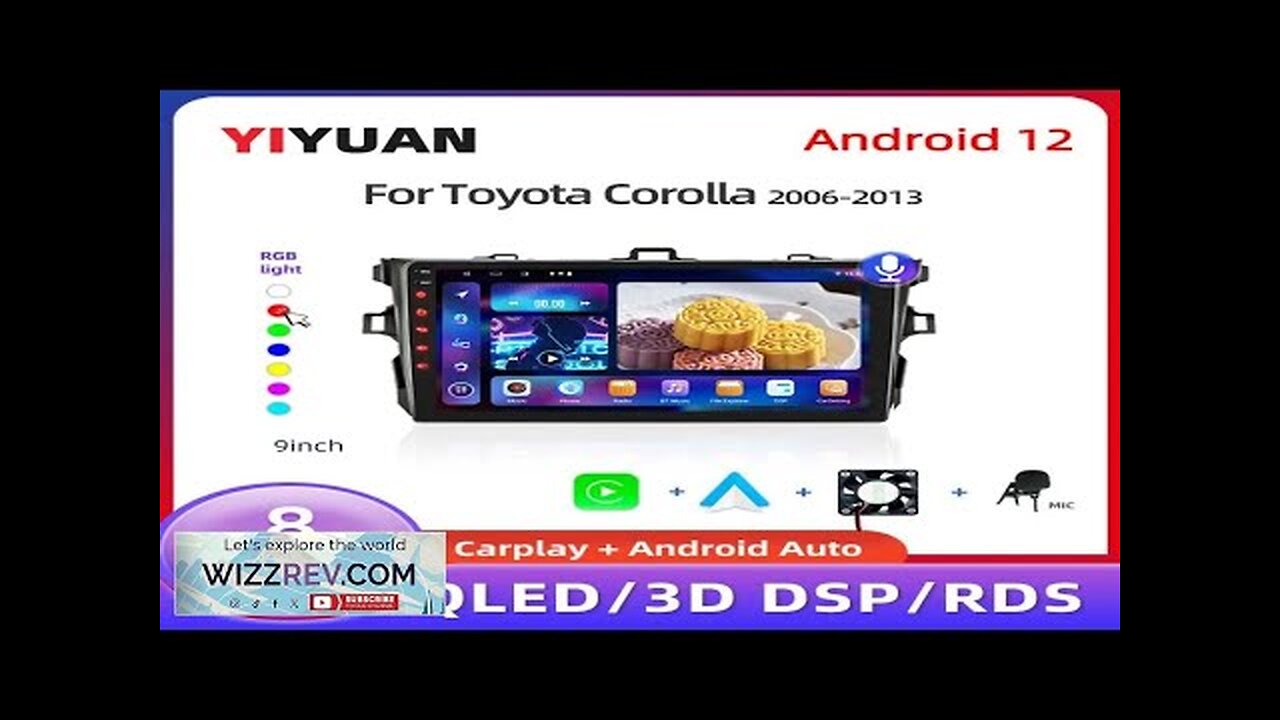 9" Android12 Car Stereo Radio for Toyota Corolla E140/150 2007 2008 2009 Review