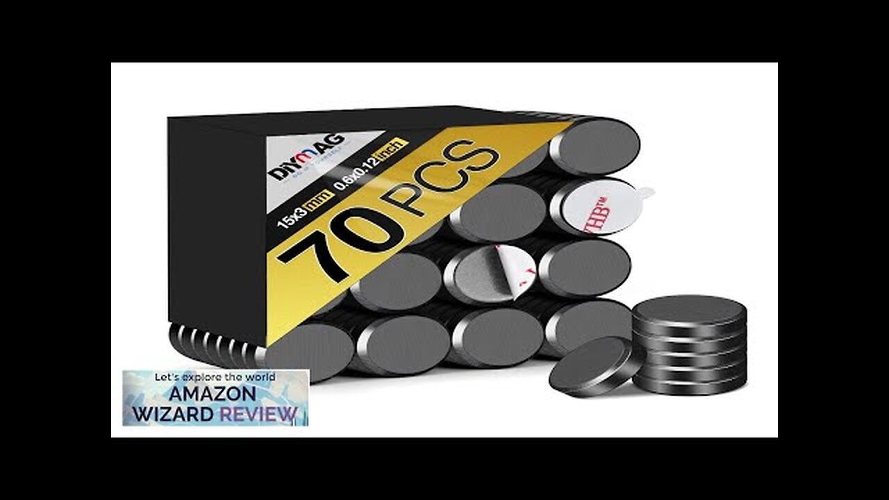 DIYMAG 70Pcs Small Ceramic Magnets for Crafts Round Disc Magnets with Adhesive Review