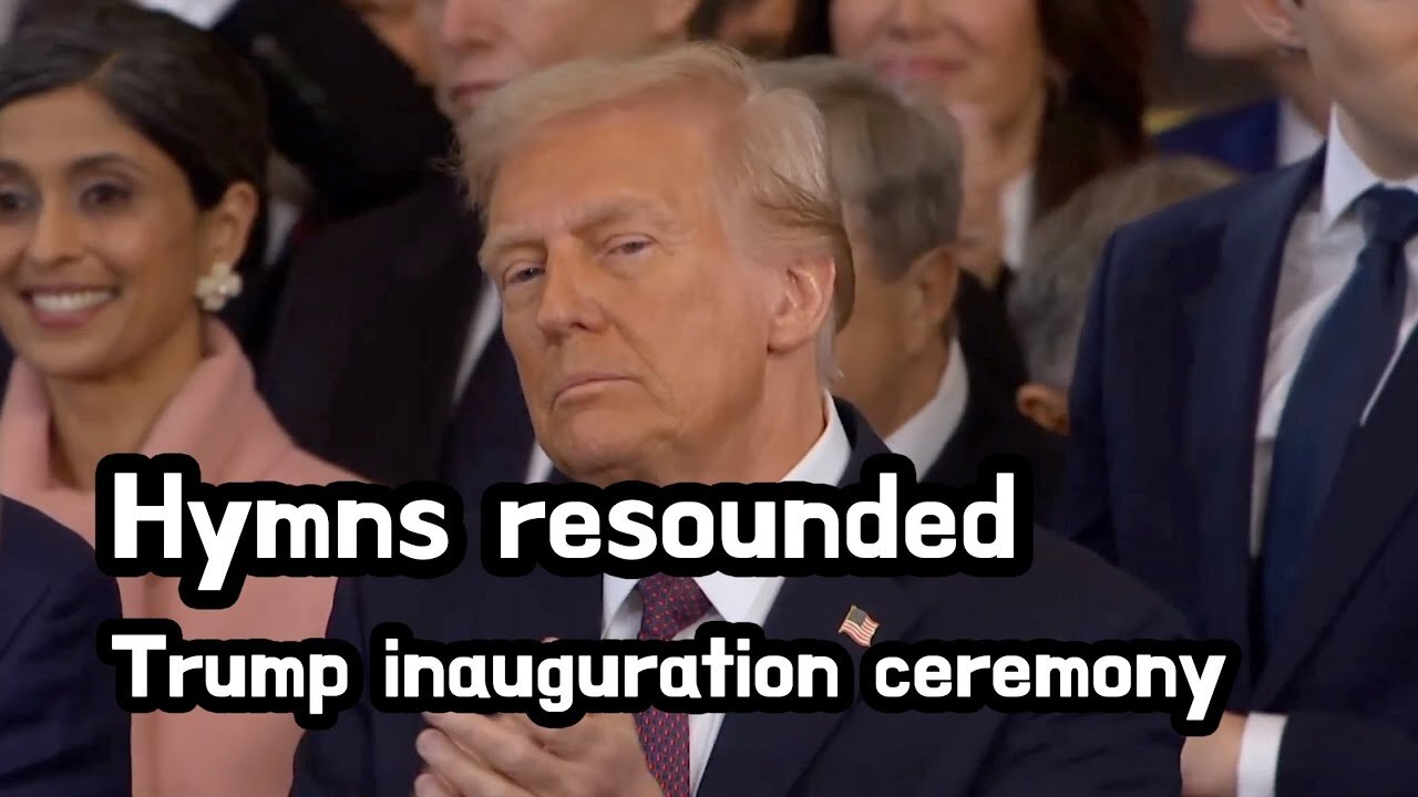 Hymns resounded throughout the Trump inauguration ceremony.