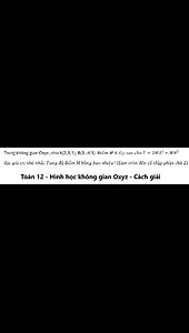 Toán 12: Trong không gian Oxyz, cho A(2;3;1), B(3;-4;1). Điểm M∈Oy sao cho T=2MA^2+MB^2