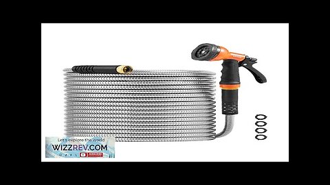 50ft Metal Garden Hose Stainless Steel Water Hose Lightweight No Kink Review