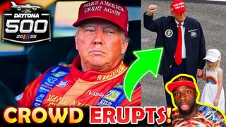 🚨Nascar Crowd ERUPTS Into USA CHANTS As Donald Trump Takes LITERAL VICTORY LAP Around Racetrack!