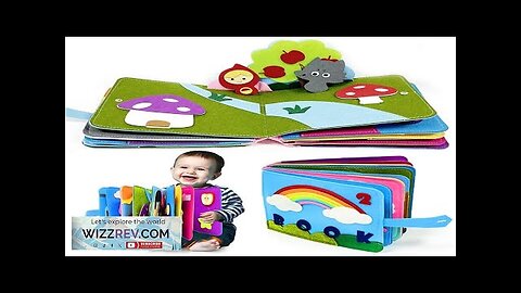 Montessori Baby Busy Board 3D Toddlers Story Cloth Book Sensory toys Review