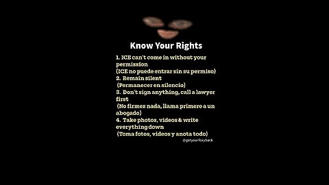 Know your rights