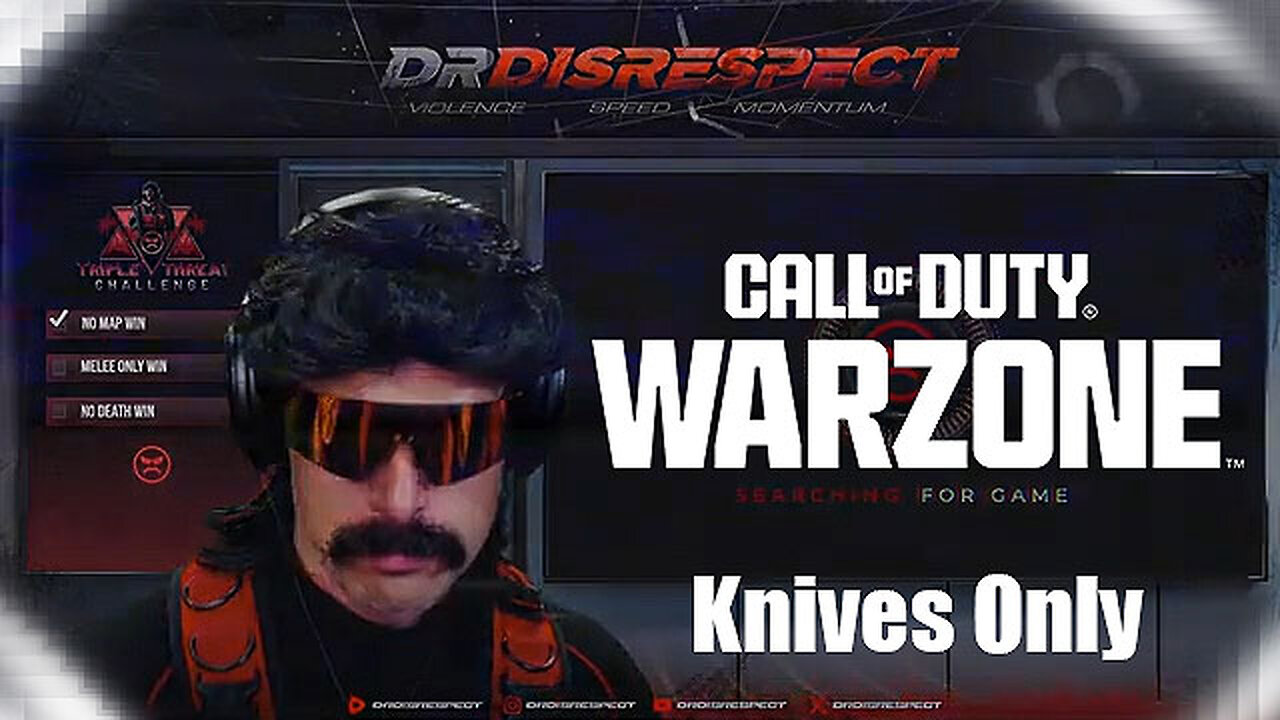 Dr. Disrespect Knife Only Win