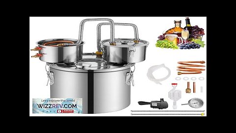 VEVOR Moonshine Still Water Alcohol Distiller 13.2Gal w/Thumper Keg & Water Pump Review