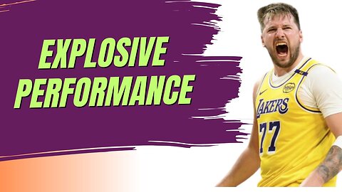 Luka Dončić first big performance for Lakers