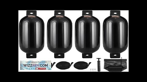 VEVOR Boat Fenders 8.5" x 26" Boat Bumpers for Docking Inflatable Ribbed Review