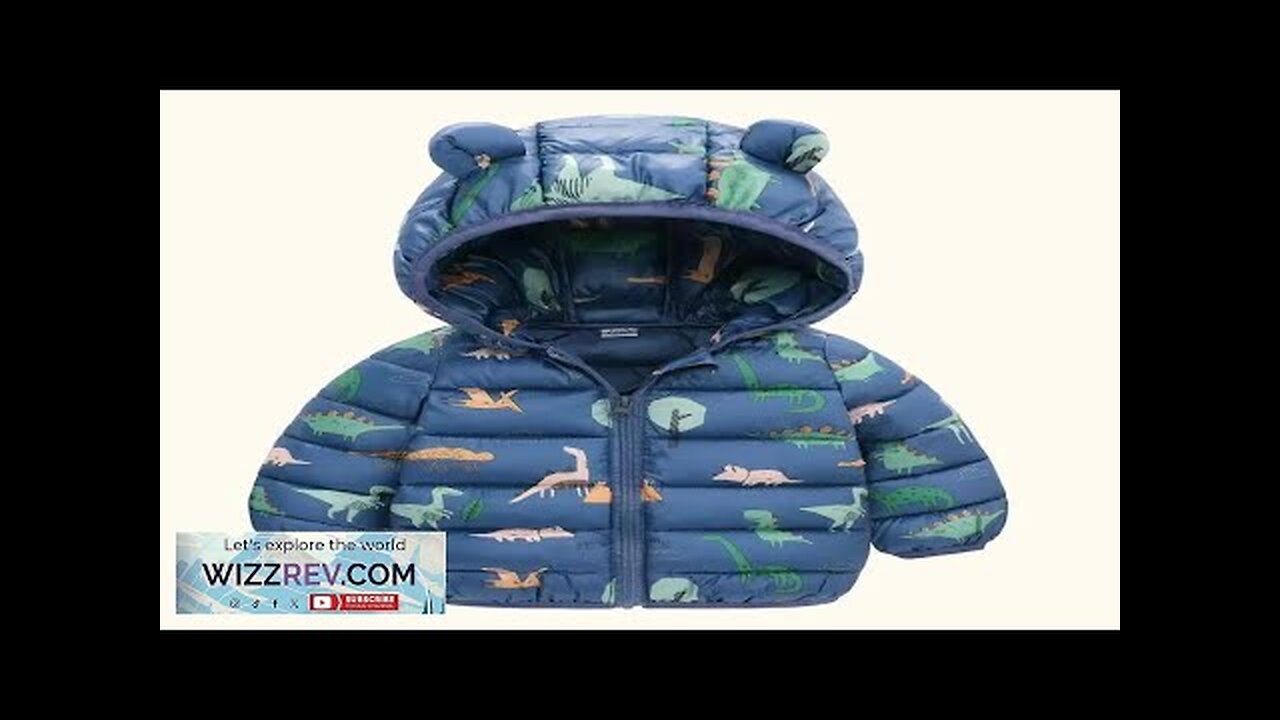 Kid Clothes Children Down Coat Mid-length Long Sleeve Boys Girls Puffer Jackets Review