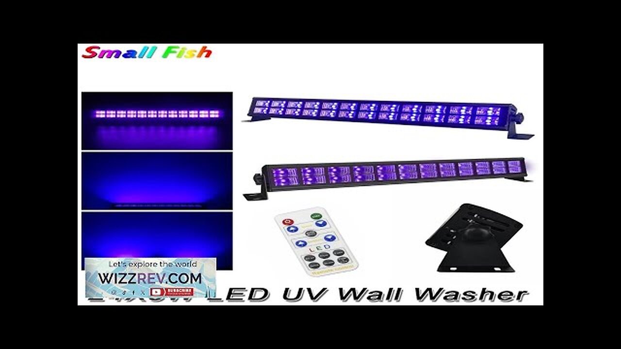 24X3W LED UV Wall Washer Lights Remote Control UV LED Strobe DJ Review