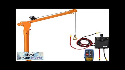 VEVOR Davit Crane 2200 lbs Truck Crane Wireless Remote Control Dock Crane Review