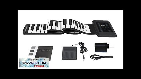 88 Keys Electronic Piano MIDI &USB Charge Portable ABS Soft Silicone Flexible Review