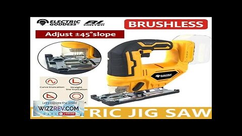 Electric Goddess Cordless Jig saw Brushless Jigsaw 3 Gears Portable Multi-Function Review