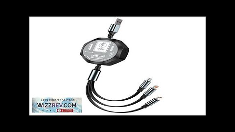 JTX-0140 100W USB-A to iP/Micro/Type-C Retractable Cable Fast Charging Data Transmission Review