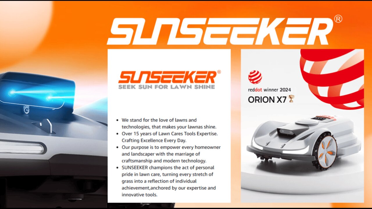 SUNSEEKER X7 Wireless Robot Lawn Mower