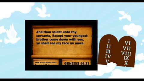 Audio Bible with KJV text Genesis Chapter 44