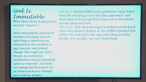 The attributes of God part 3. Pastor Rick. CCBC