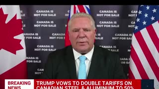 🚨 JUST IN: After caving to Trump, Ontario Premier Doug Ford says he removed the 25% charge