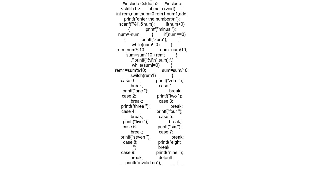 Program for spelling out integer number digits (in switch statement) does not match case values, wh