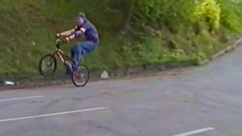 90s Mid School UK BMX Freestyle Street in Runcorn... Owain Clegg, Alistair Whitton, and Mat Warren