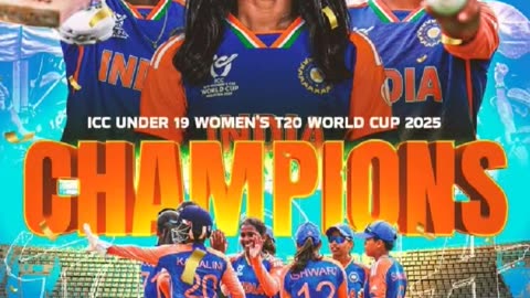 Congrats to India U19 Women's Team for lifting the Trophy of "ICC U19 Women's T20 World Cup 2025".