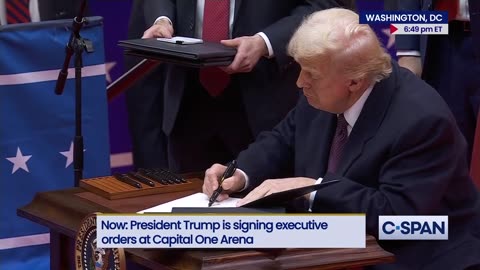 President Trump Cancels Biden Orders, Signs Dozens More (VIDEO)