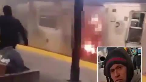 1.- Delincuente reincidente inmigrante ilegal quema viva a una mujer en el Metro de Nueva York