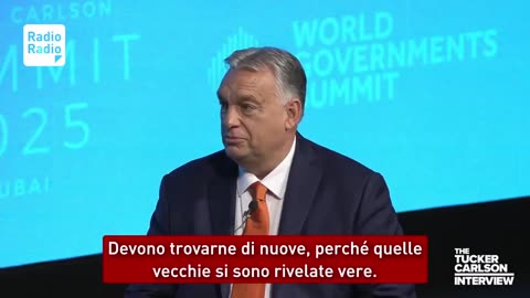 🔴 Tucker Carlson intervista Viktor Orban