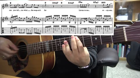 Killer of giants - intro. acoustic guitar part, cover, tablature