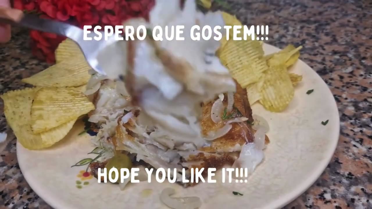 This codfish is fabulous! 🤩🐟🍽️