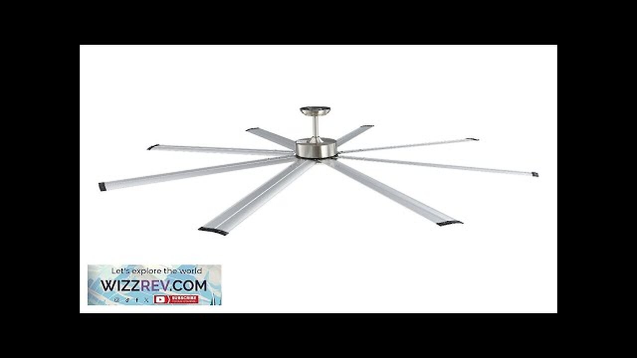 84 In Reversible Ceiling Fan with Light 6-Speed Remote Control Brushed Nickel Review