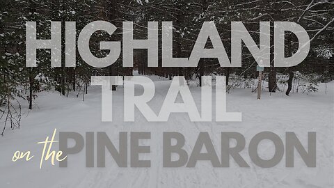 Highland Loop on the Pine Baron, Snowy/Rainy Hike | Full Hike POV | Nature ASMR | Gaylord, MI