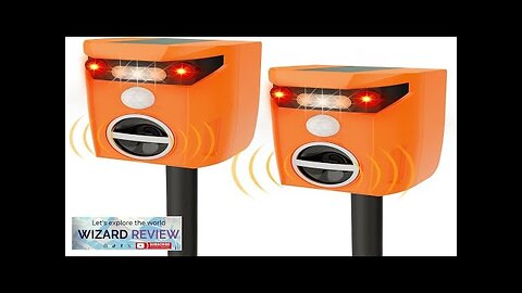 Solar Powered Deer Repellent Ultrasonic Outdoor Animals Repeller Away Device for Yard Review